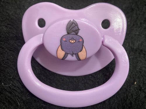 Batty For You Adult Pacifier, Goth Spooky Halloween Valentine Love Little Space Gear