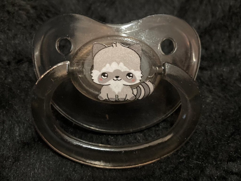 Woodland Whimsy Raccoon Adult Pacifier, Raccoon, Fox, Deer, Bear, Bunny, Owl Little Space Gear