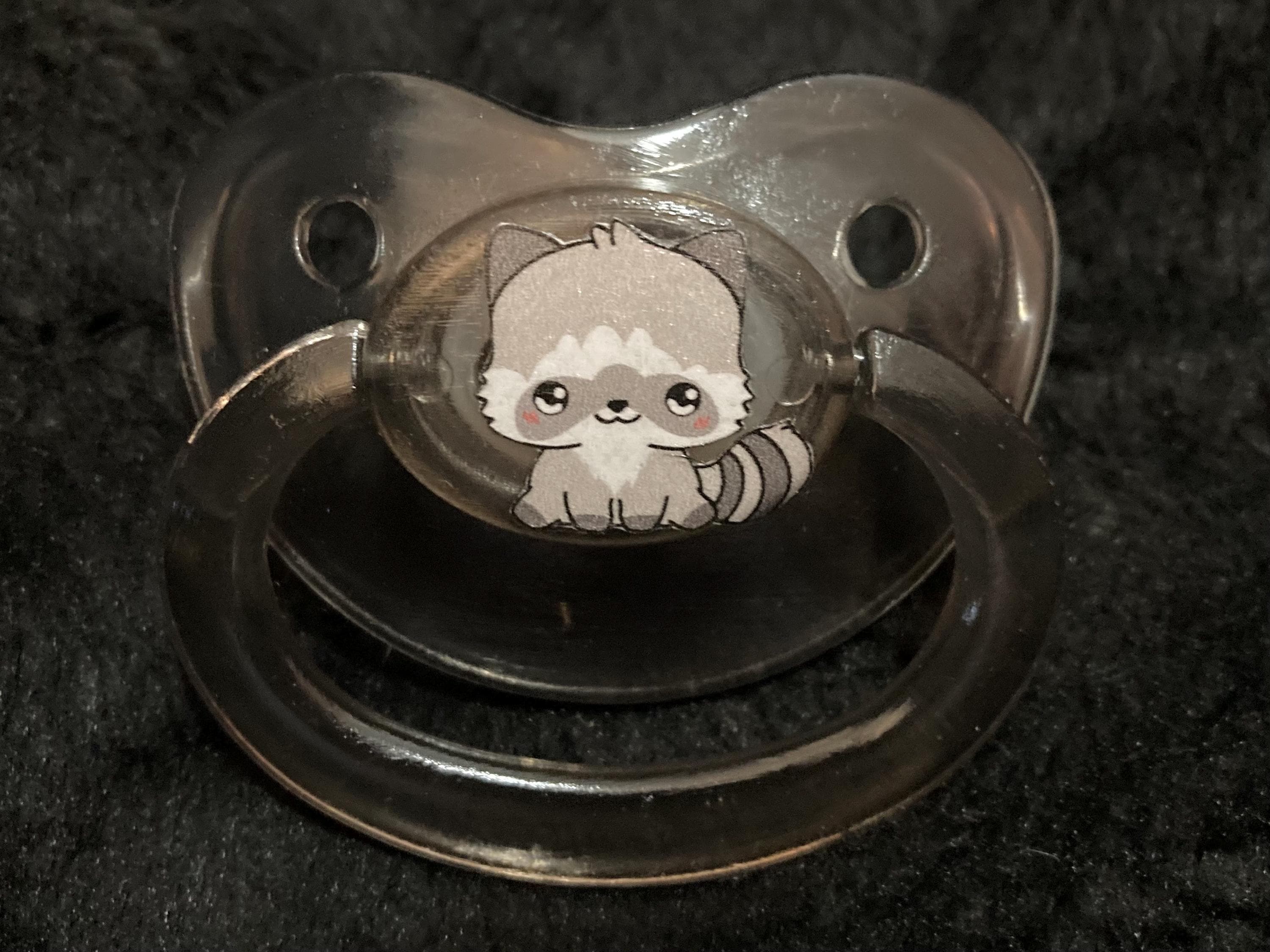 Woodland Whimsy Raccoon Adult Pacifier, Raccoon, Fox, Deer, Bear, Bunny, Owl Little Space Gear