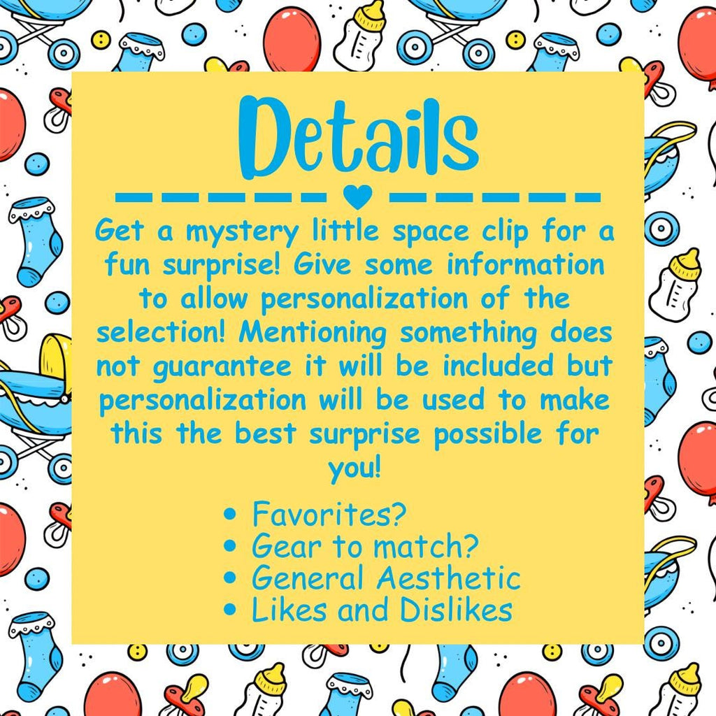 Mystery Little Space Clip, Pacifier Clip, Little Space Gear