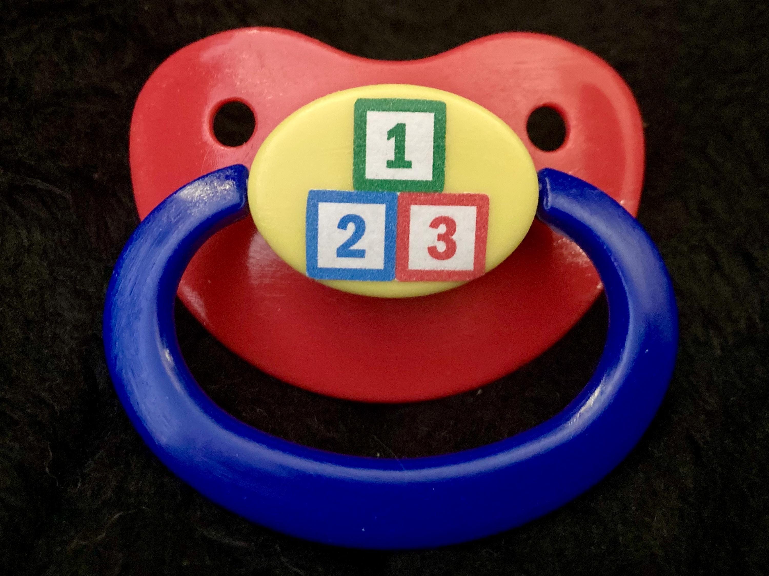 Primary Nastolgia Adult Pacifier, Kidcore Little Space Gear