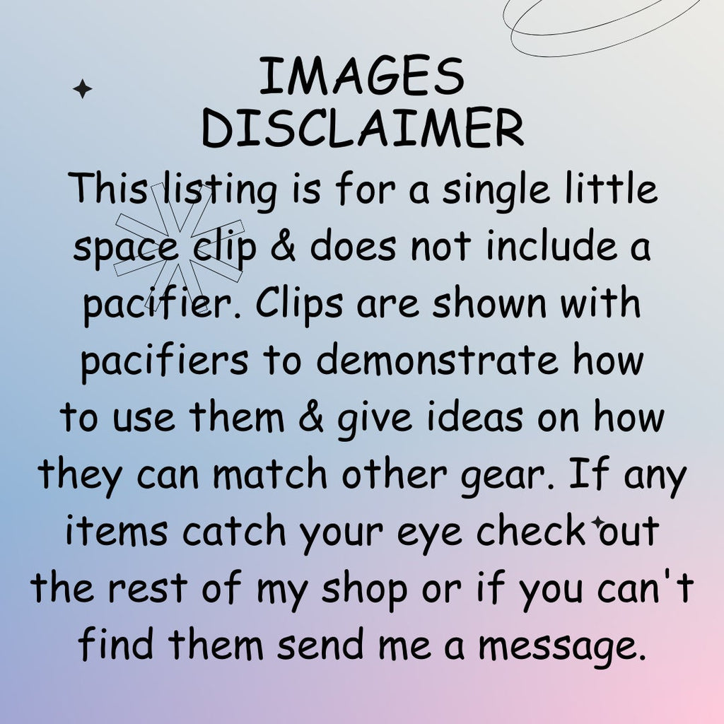 Cobweb Cuties Little Space Clips, Pacifier Clip, Little Space Gear