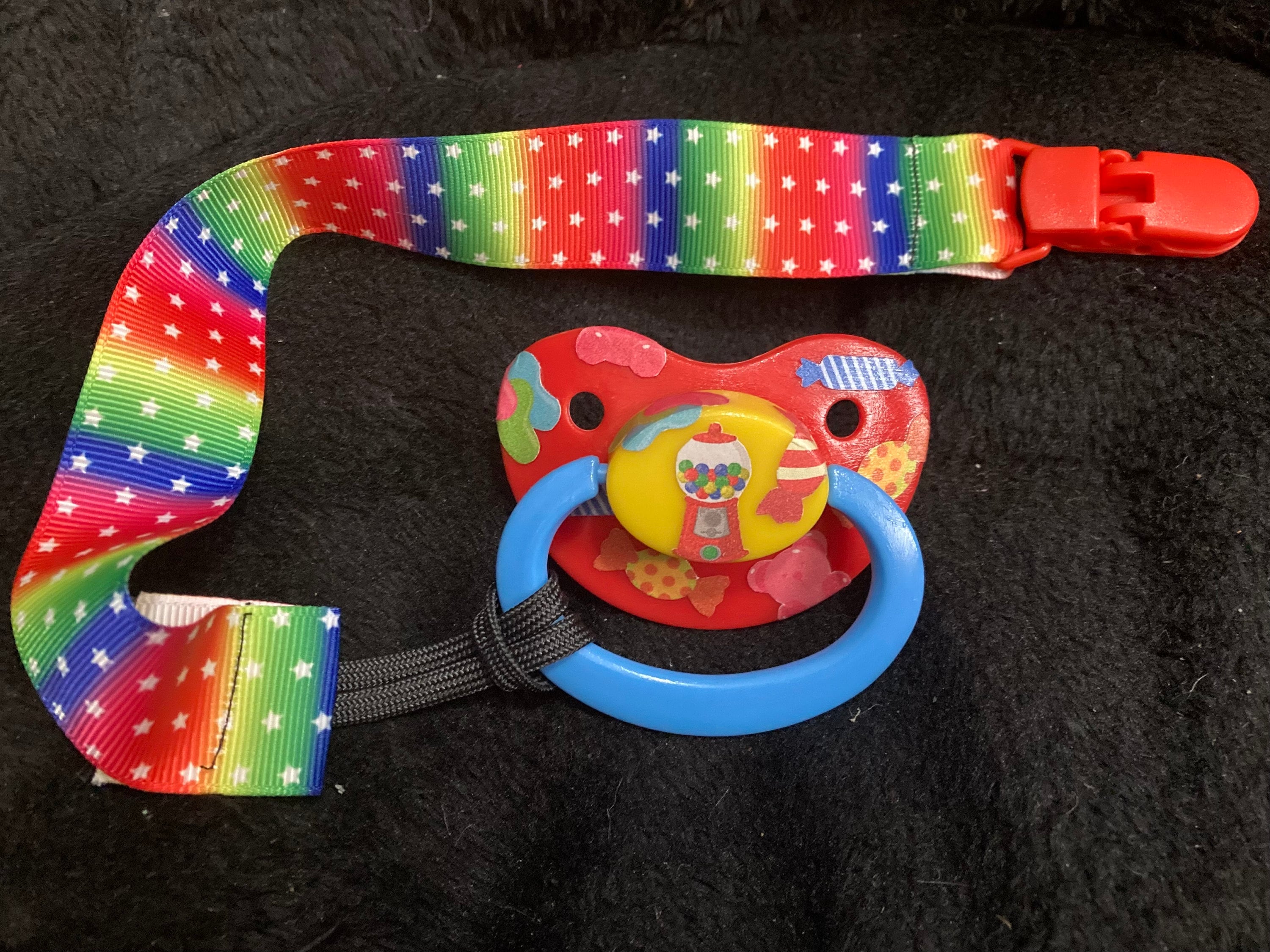 Candy Collage Adult Pacifier, Little Space Gear