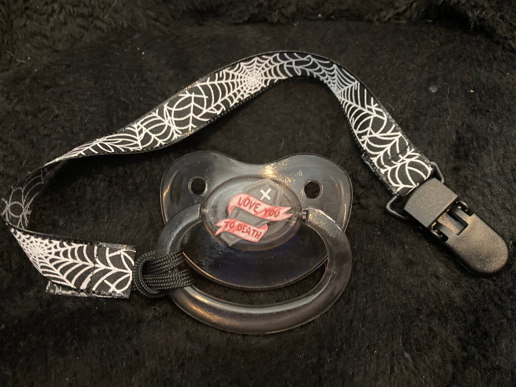 Spiderweb Little Space Clip, Pacifier Clip, Little Space Gear