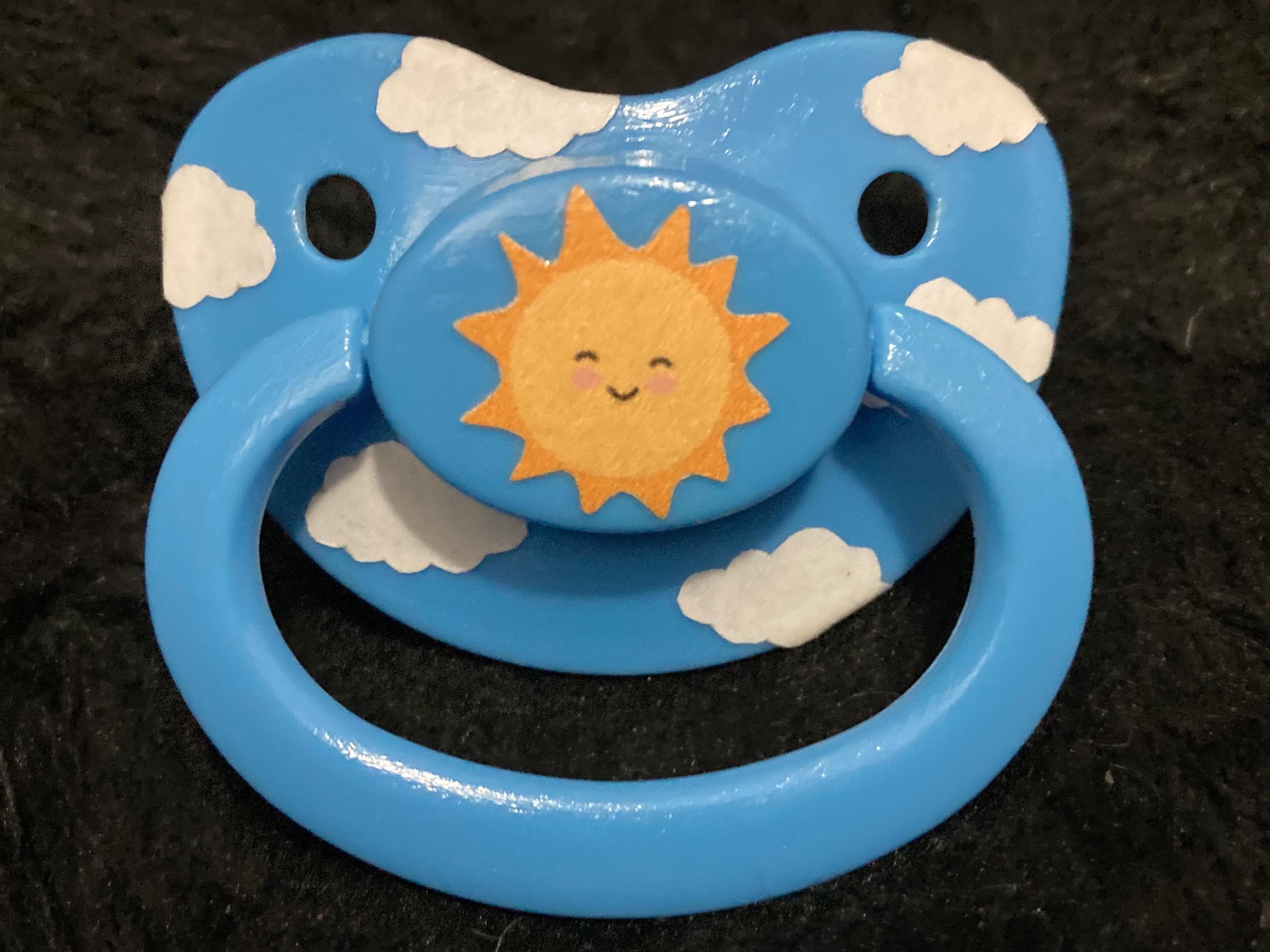 Happy Days Collage Adult Pacifier, Sun Cloud Little Space Gear