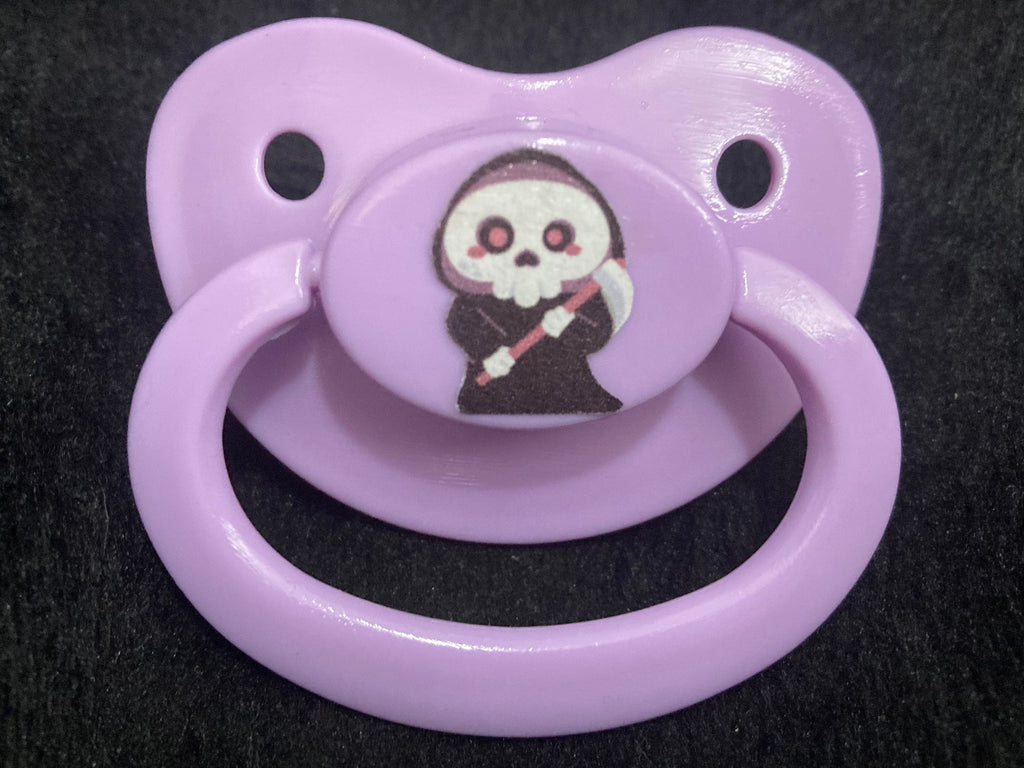 Lil Terrors Adult Pacifier, Goth Spooky Halloween Little Space Gear