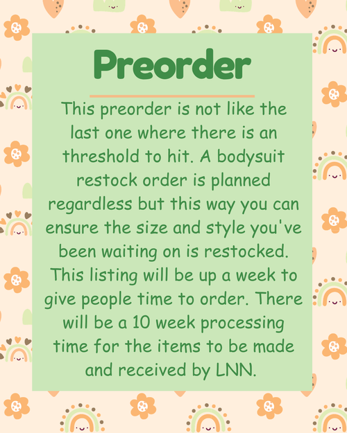 Adult Bodysuit Preorder